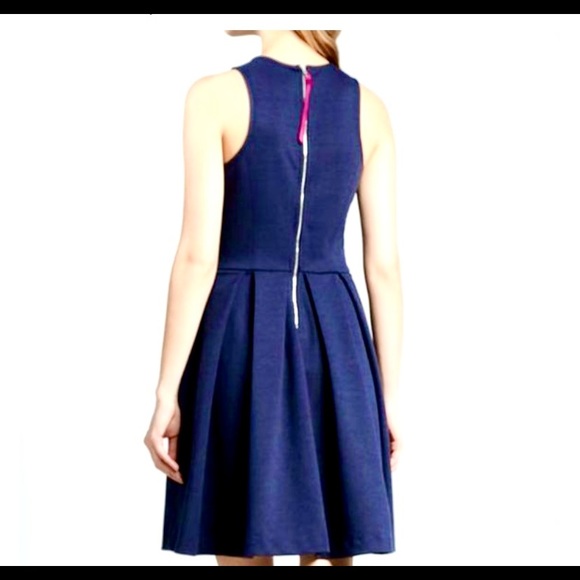 Rebecca Taylor Cobalt Flare Dress👗w/Ribbon Zipper - Picture 1 of 16